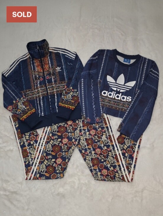 adidas Originals Pants - Adidas x Farm Rio Cirandeira Firebird Track Jacket, Pullover, & Leggings | L